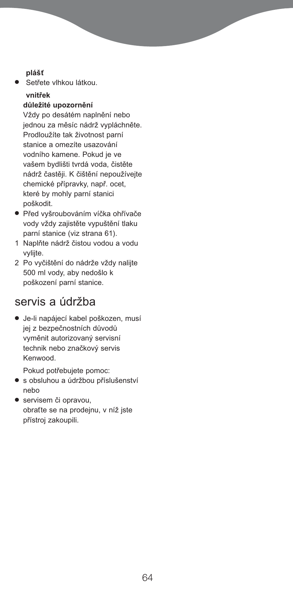 Servis a údržba | Kenwood IC400 Series User Manual | Page 66 / 90