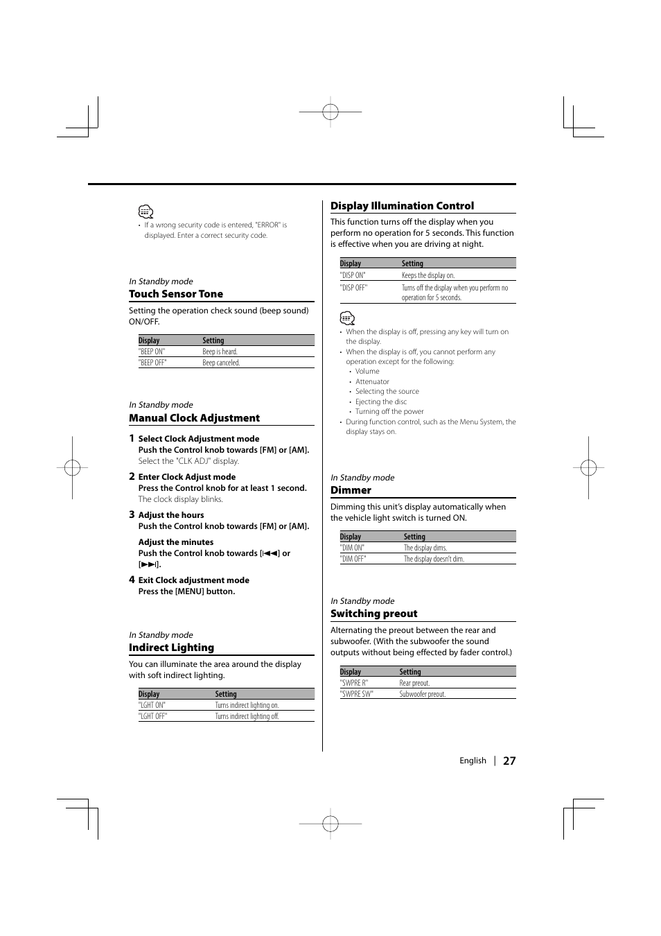 Kenwood DPX-MP2090U User Manual | Page 27 / 44