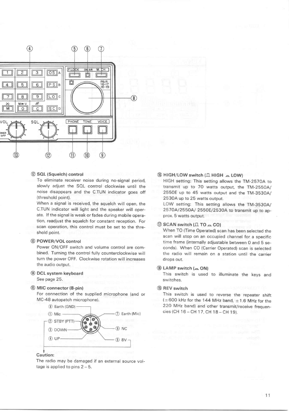 Kenwood TM-3530A User Manual | Page 11 / 47