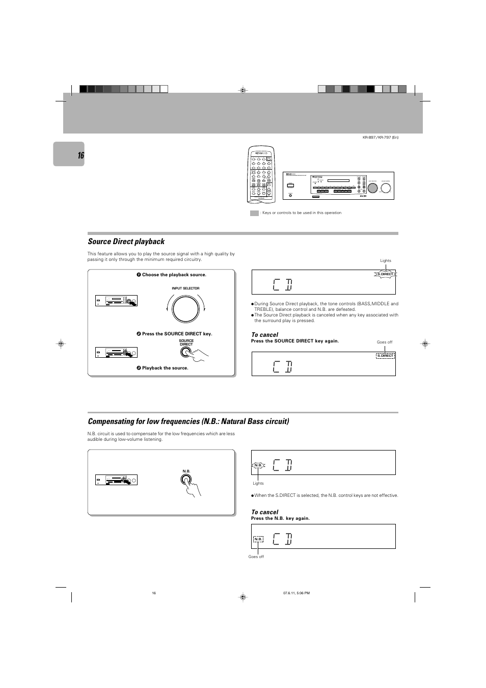 Kenwood KR-797 User Manual | Page 16 / 32