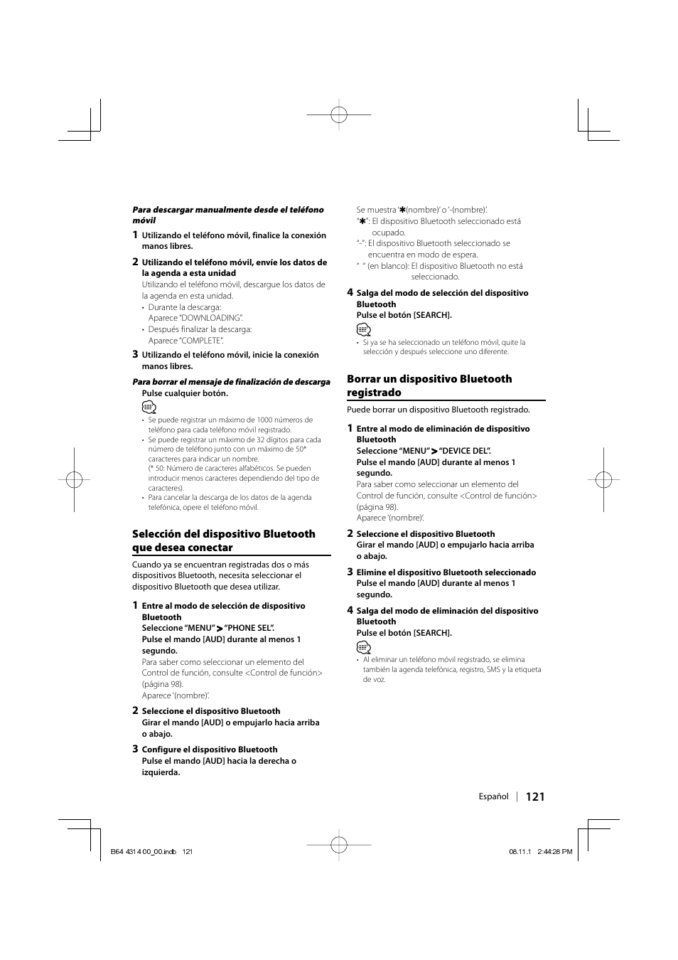 Kenwood KDC-BT742U User Manual | Page 121 / 140