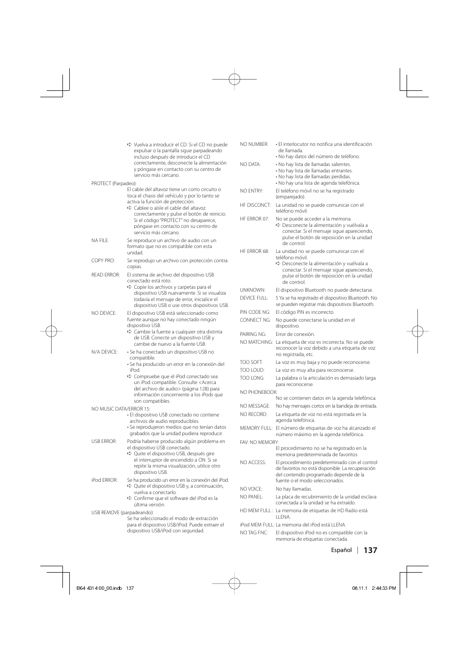 Kenwood KDC-BT742U User Manual | Page 137 / 140