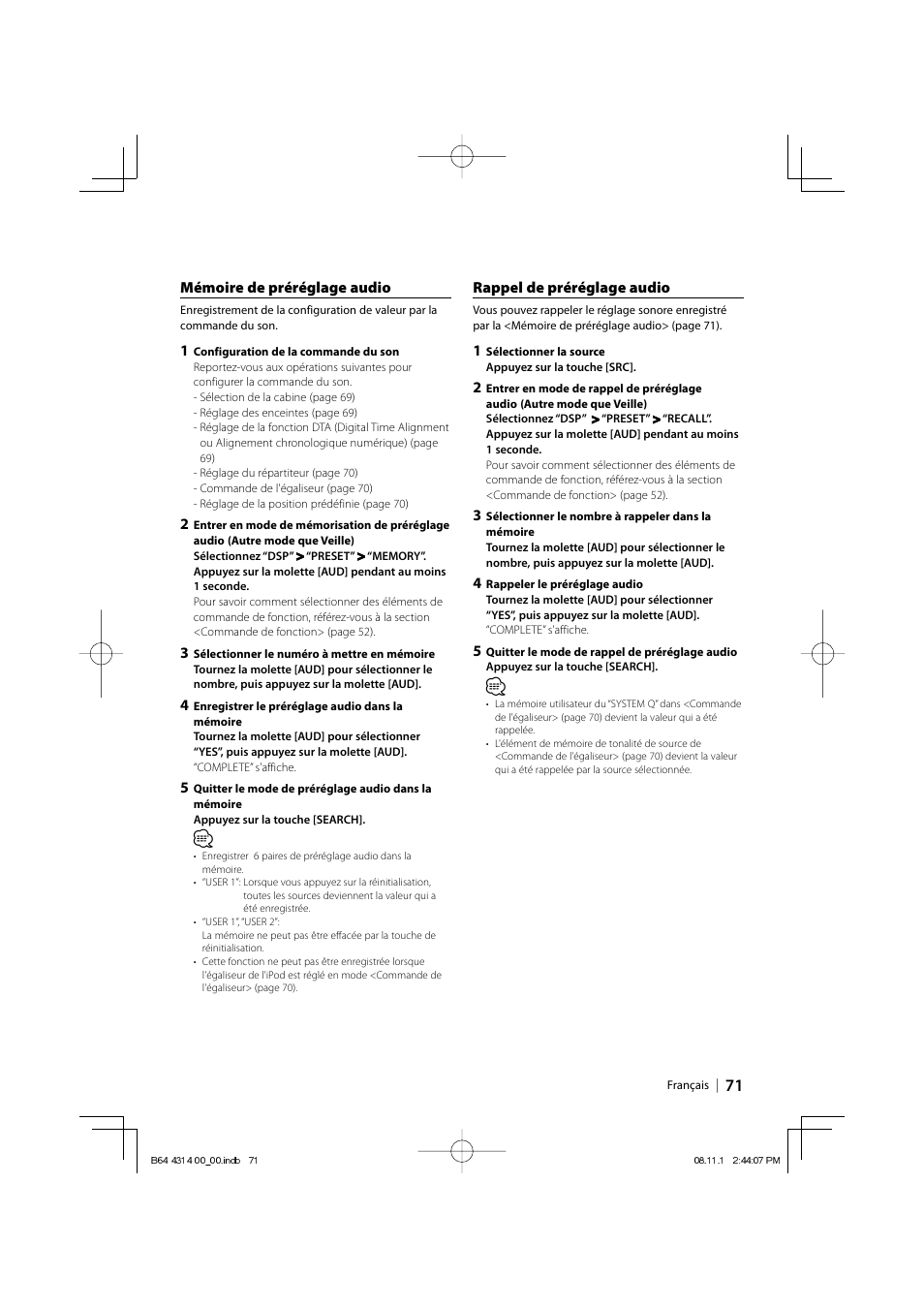 Kenwood KDC-BT742U User Manual | Page 71 / 140