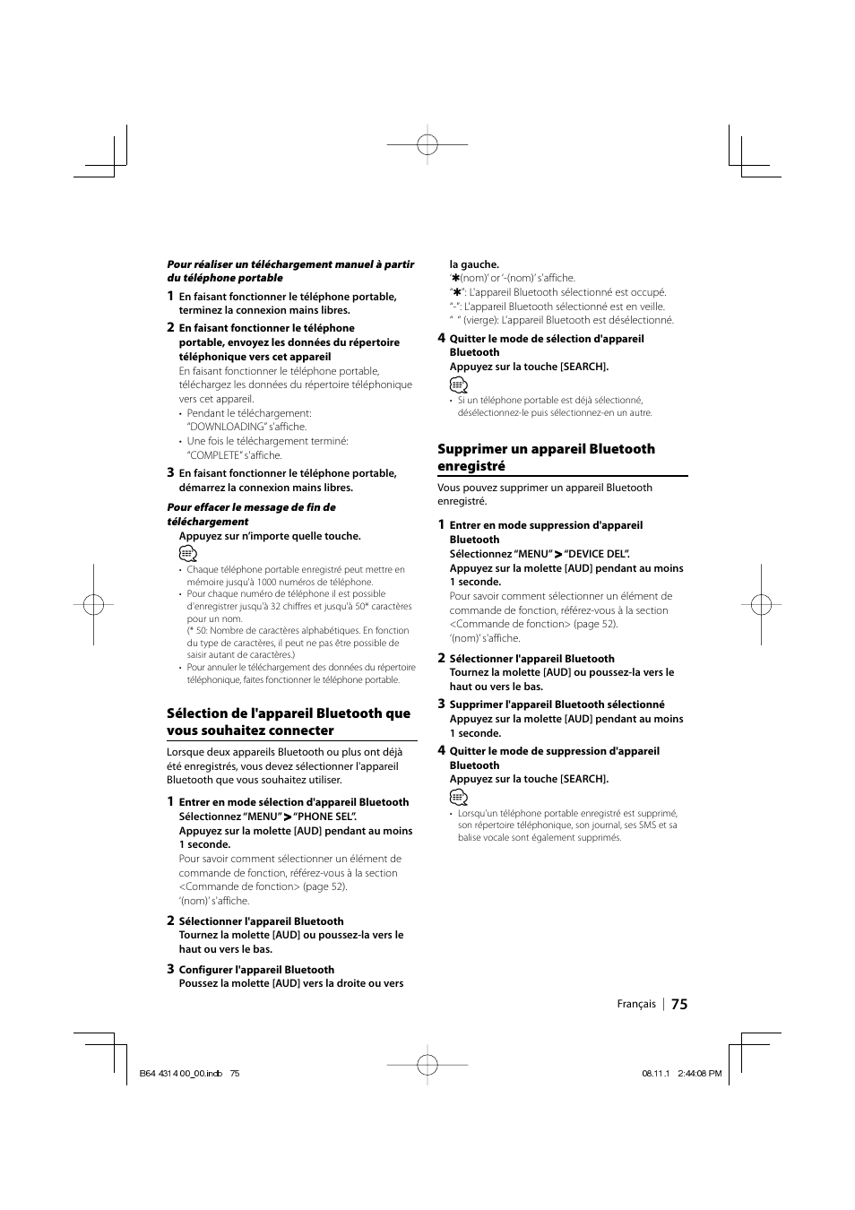 Kenwood KDC-BT742U User Manual | Page 75 / 140