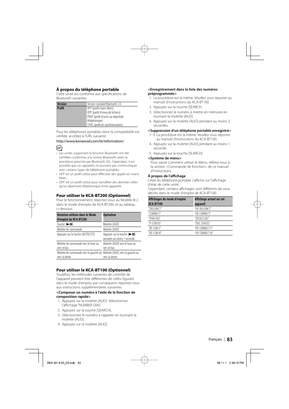 Kenwood KDC-BT742U User Manual | Page 83 / 140