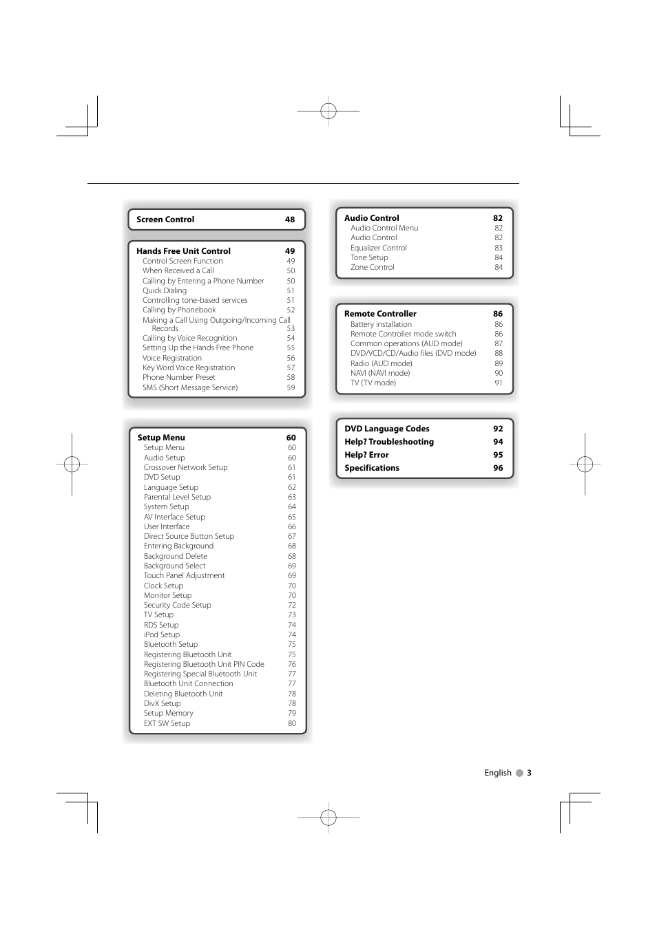 Kenwood DNX7220 User Manual | Page 3 / 100