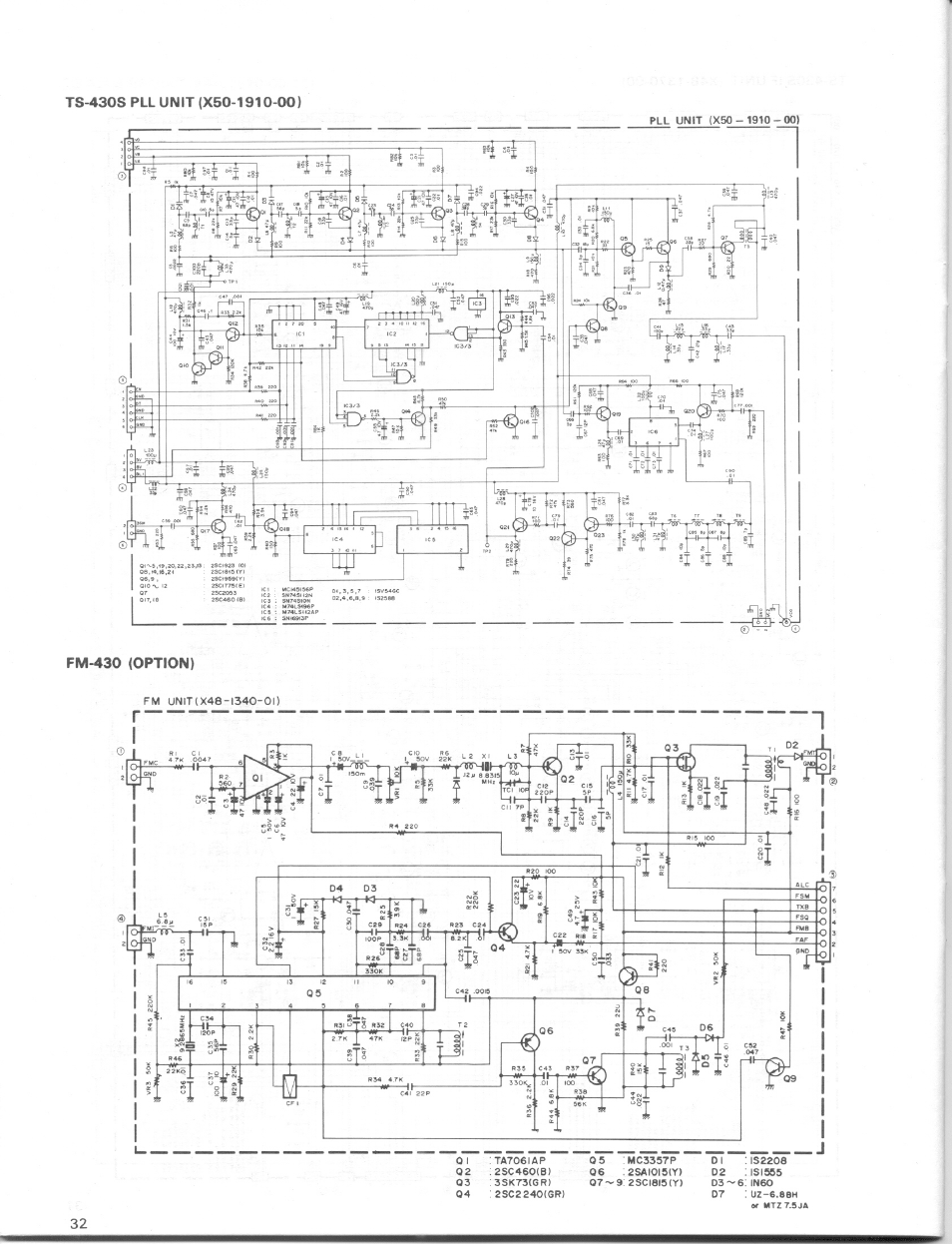 Fm-430 (option) | Kenwood TS-430S User Manual | Page 32 / 38