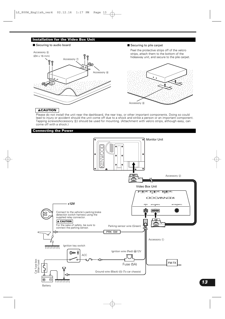 Kenwood LZ-800W User Manual | Page 13 / 16