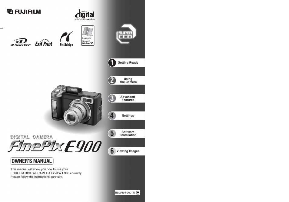FujiFilm FinePix E900 User Manual | 69 pages