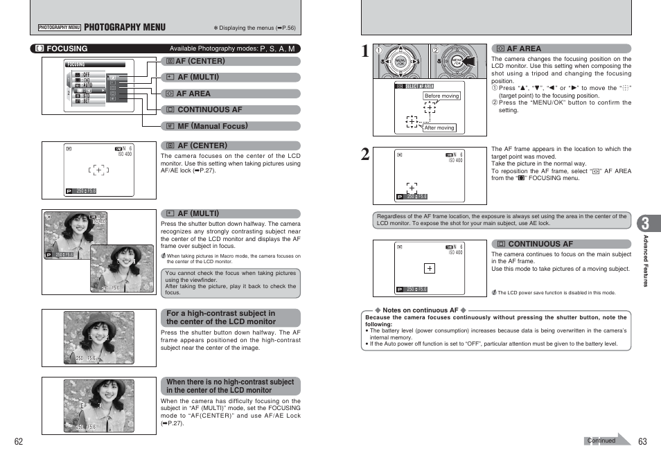 Photography menu | FujiFilm FinePix E900 User Manual | Page 32 / 69