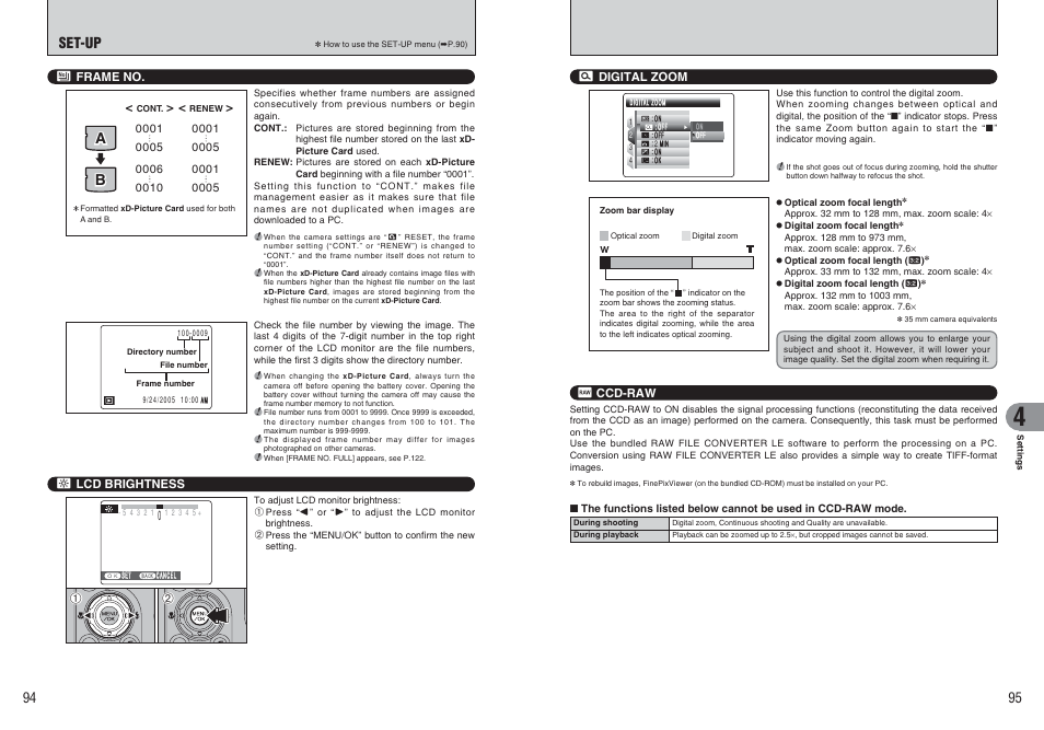 Ab b, Set-up | FujiFilm FinePix E900 User Manual | Page 48 / 69