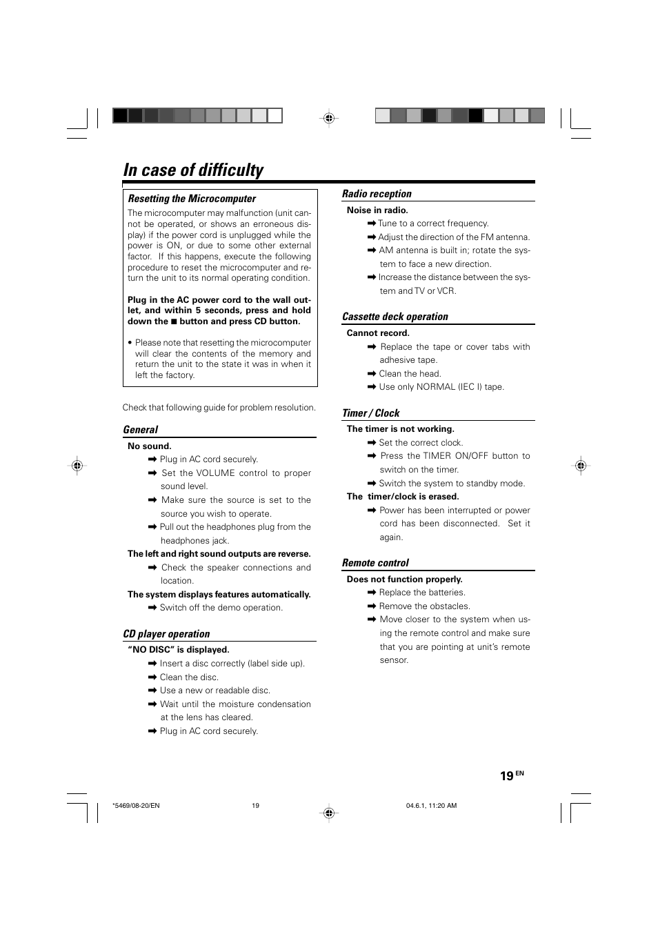 Kenwood HM-537MP User Manual | Page 19 / 20