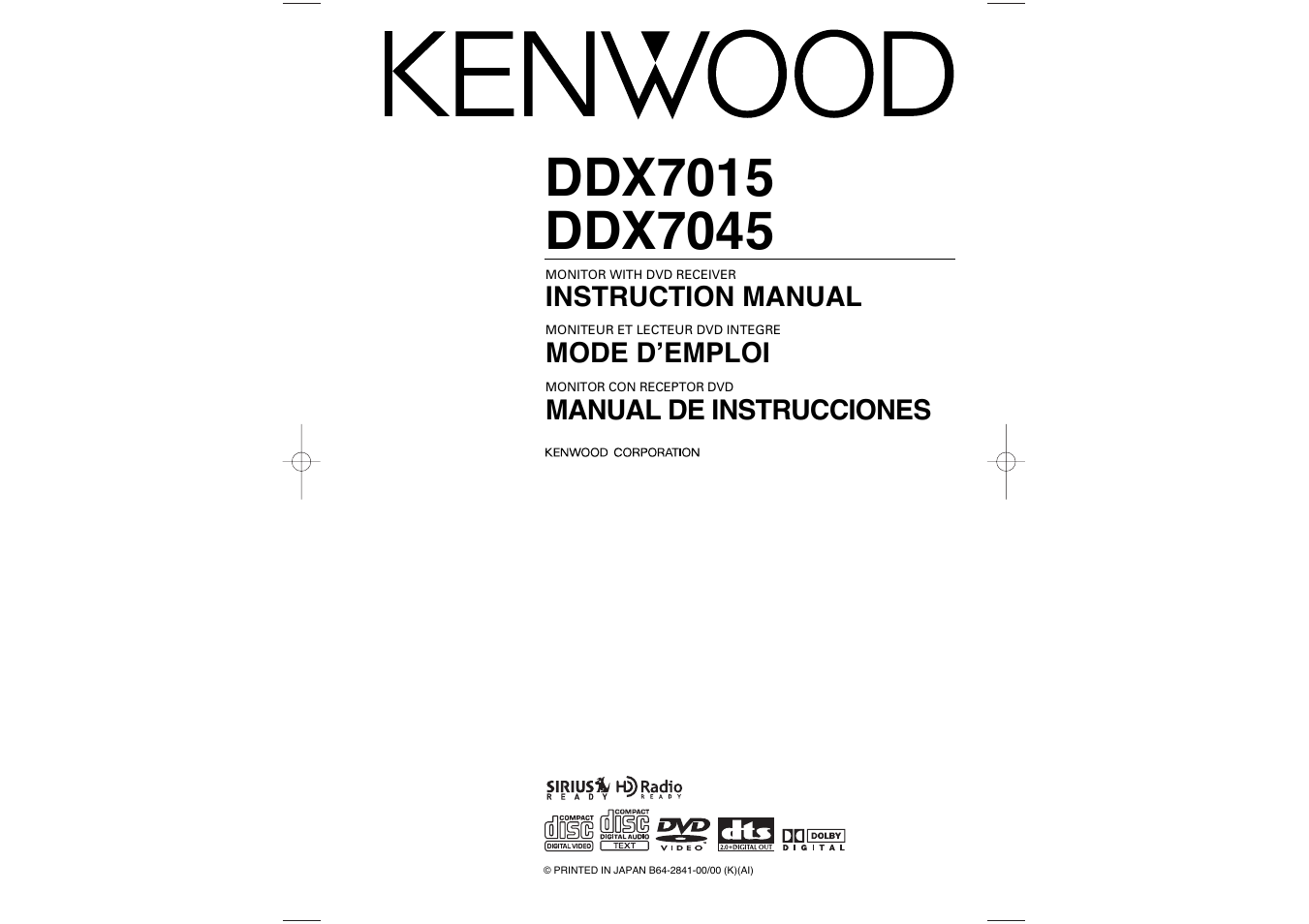 Kenwood DDX7015 User Manual | 51 pages