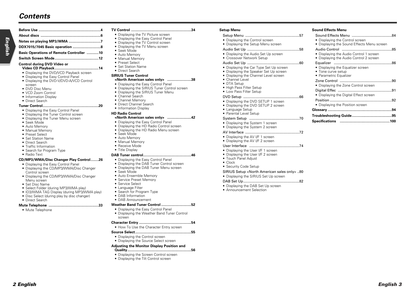 Kenwood DDX7015 User Manual | Page 2 / 51