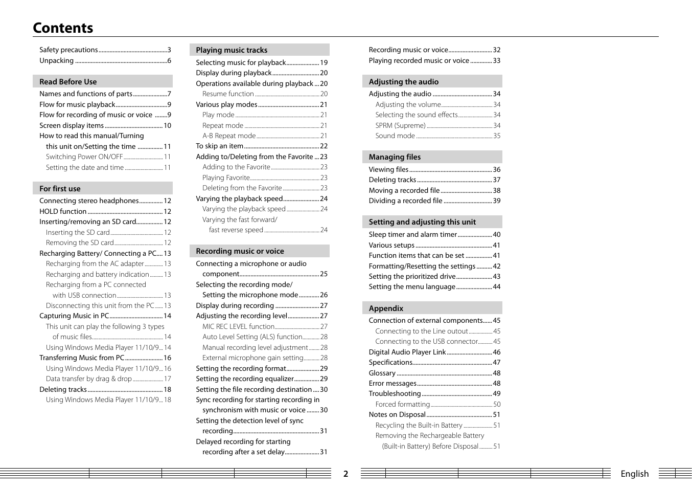 Kenwood MGR-A7 User Manual | Page 2 / 53