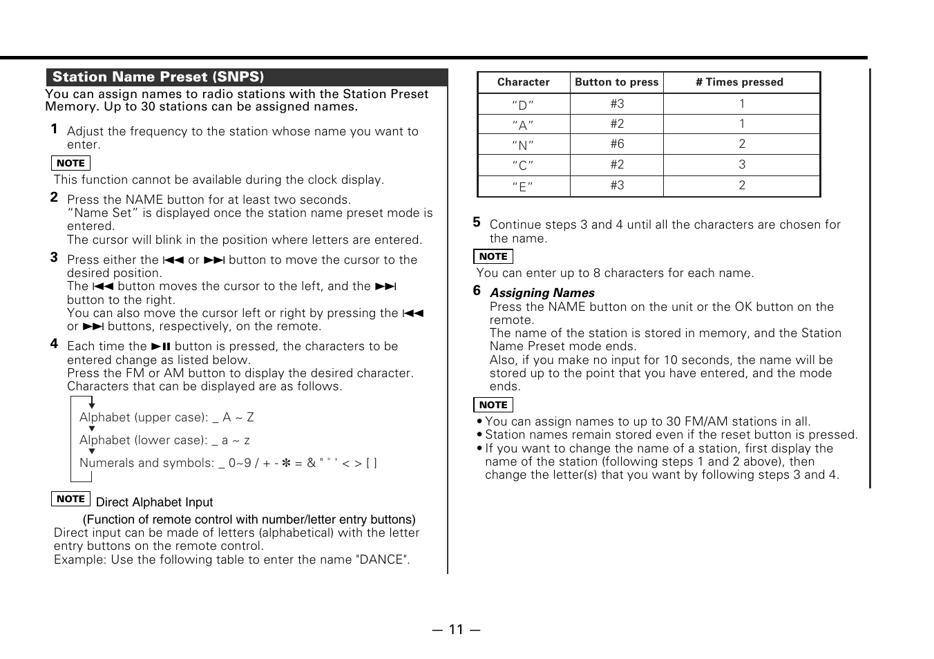 Kenwood DPX-6030 User Manual | Page 11 / 44