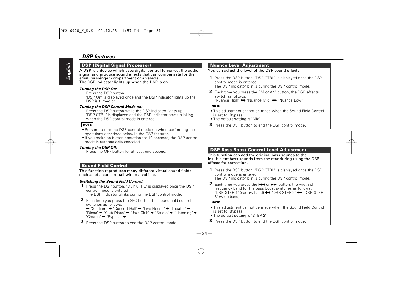 Kenwood DPX-6020 User Manual | Page 24 / 46