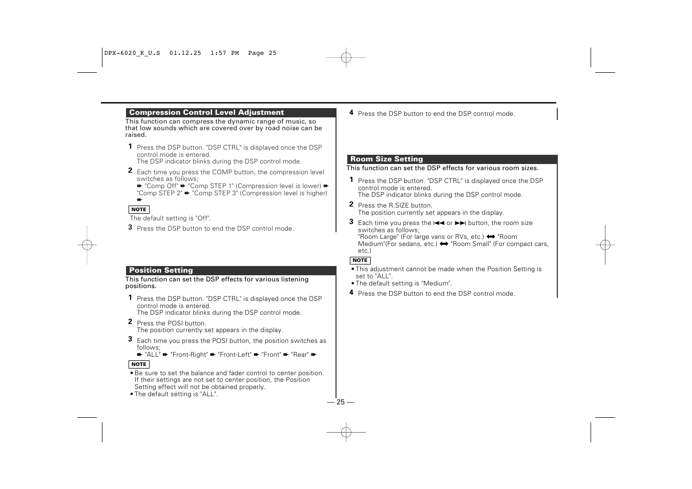 Kenwood DPX-6020 User Manual | Page 25 / 46