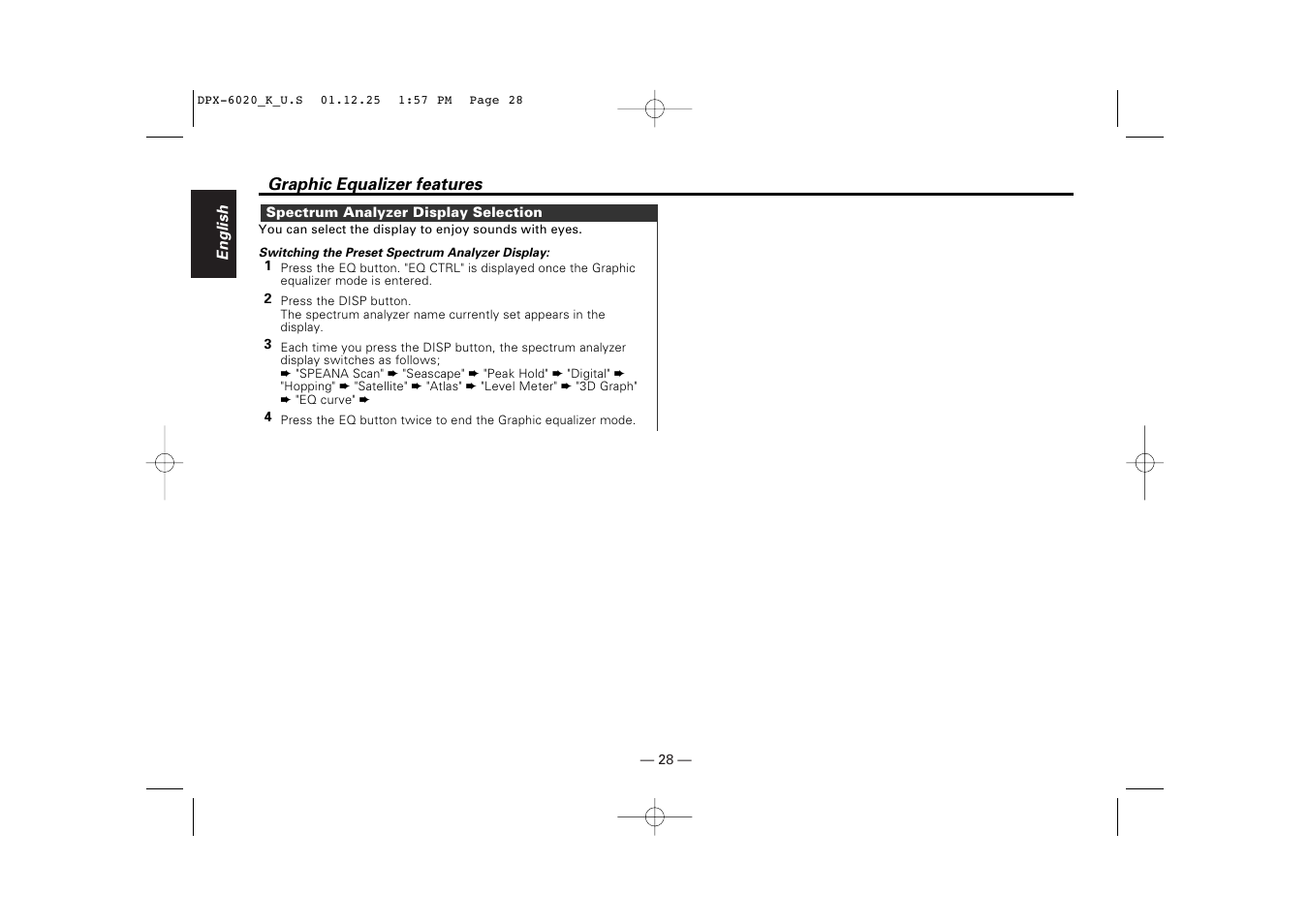 Kenwood DPX-6020 User Manual | Page 28 / 46