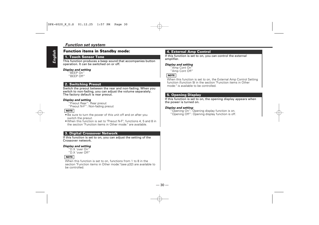 Kenwood DPX-6020 User Manual | Page 30 / 46