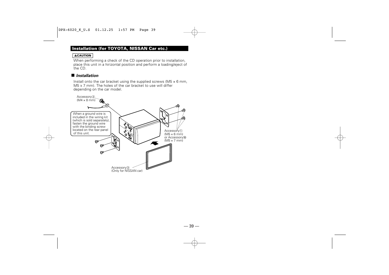 Kenwood DPX-6020 User Manual | Page 39 / 46