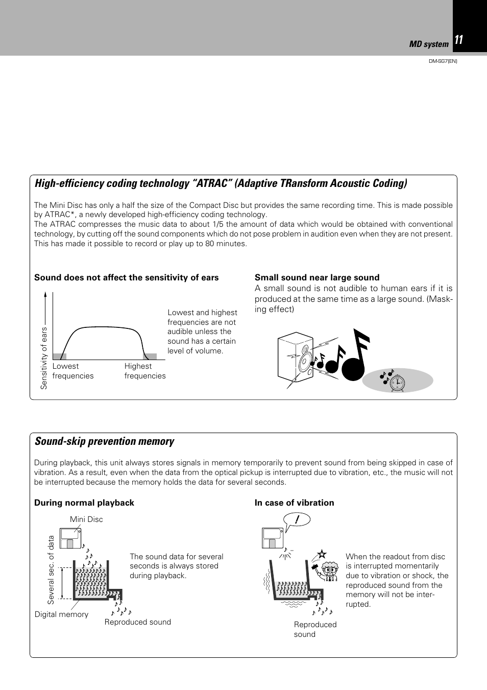 Kenwood DM-SG7 User Manual | Page 11 / 52