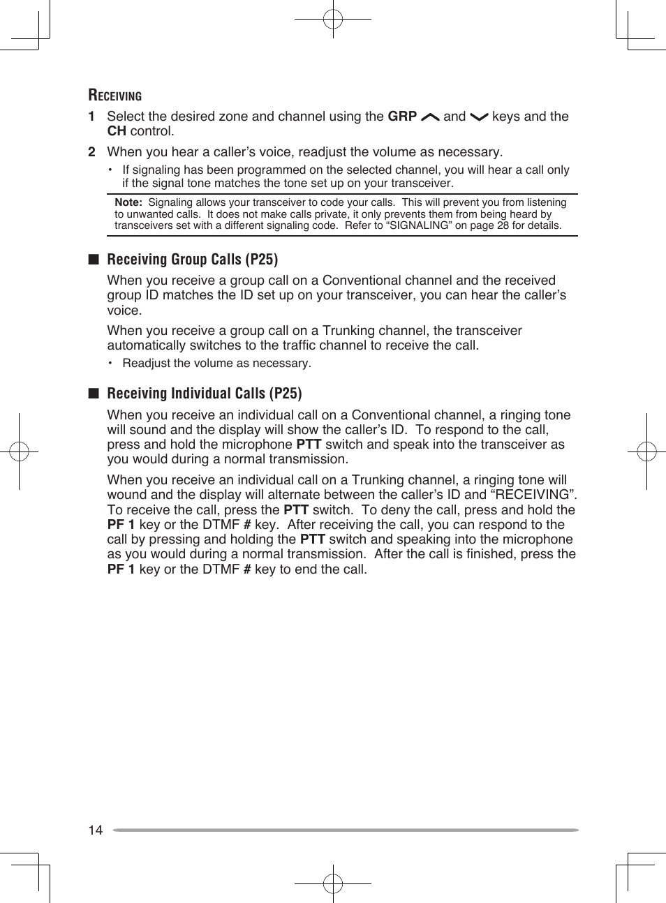 Kenwood UHF P25 Transceiver TK-5810 User Manual | Page 20 / 44