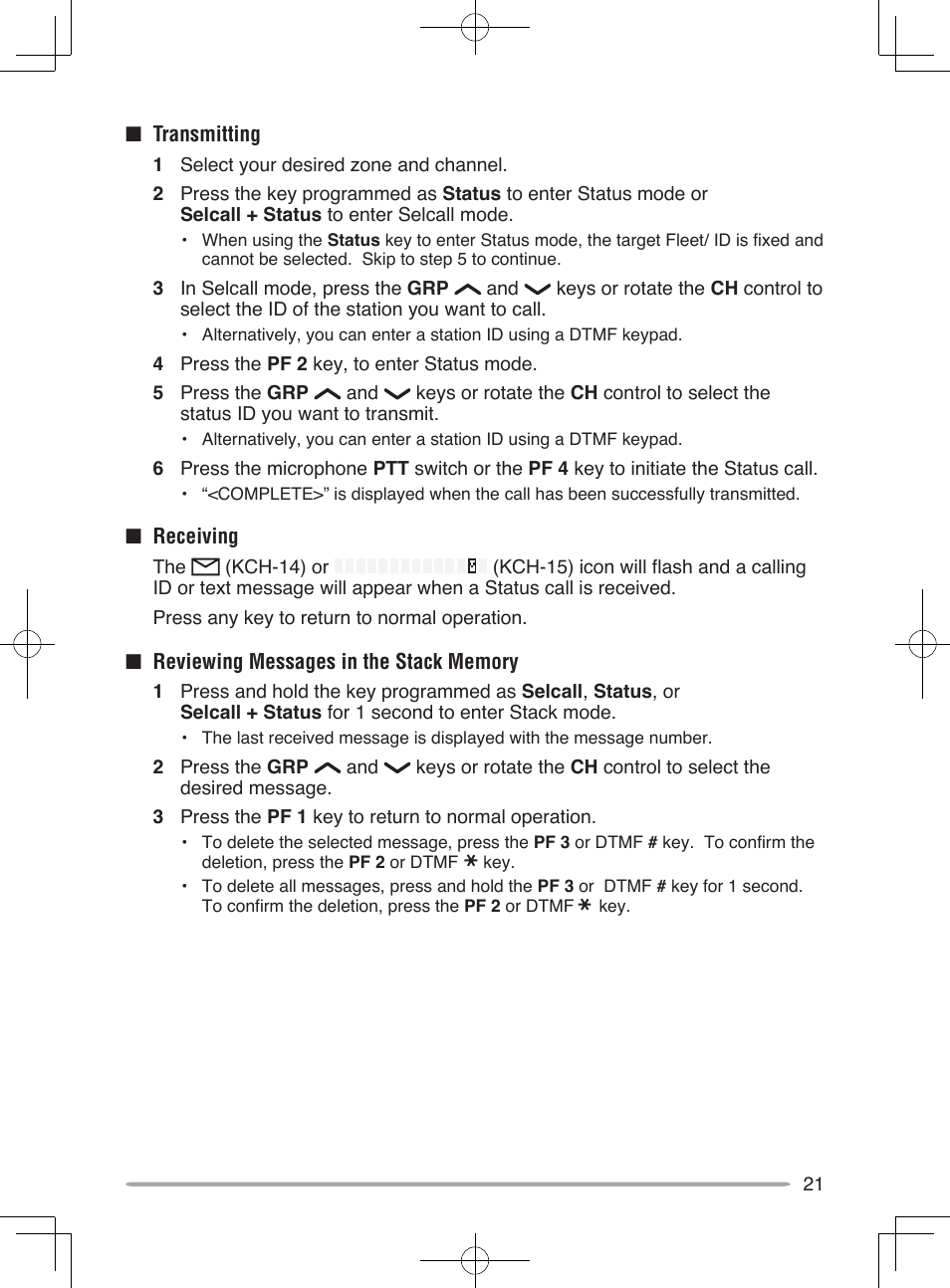 Kenwood UHF P25 Transceiver TK-5810 User Manual | Page 27 / 44