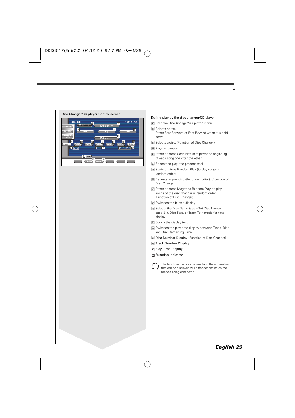 English 29 | Kenwood DDX6017 User Manual | Page 29 / 92