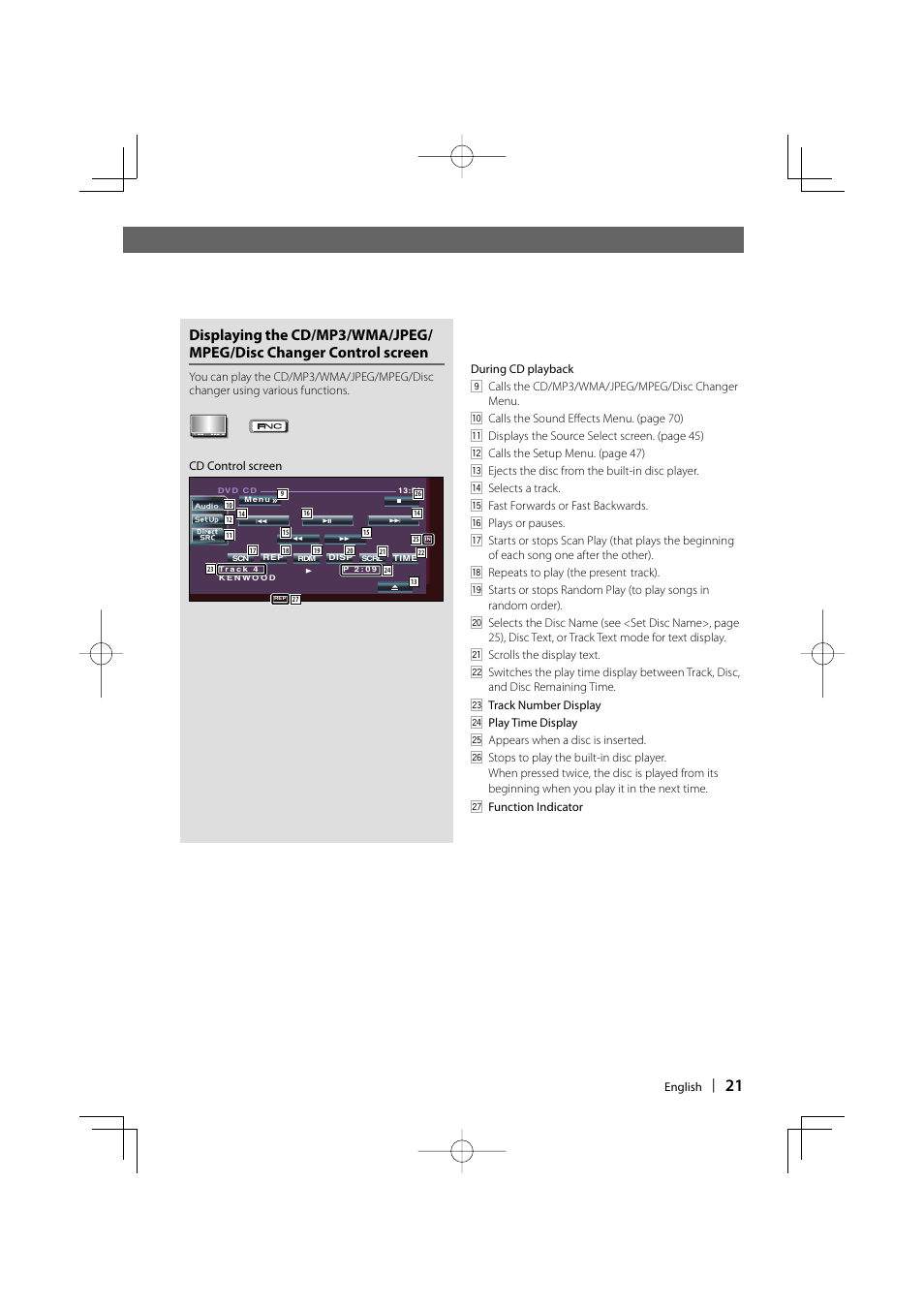 Kenwood DDX6029 User Manual | Page 21 / 84