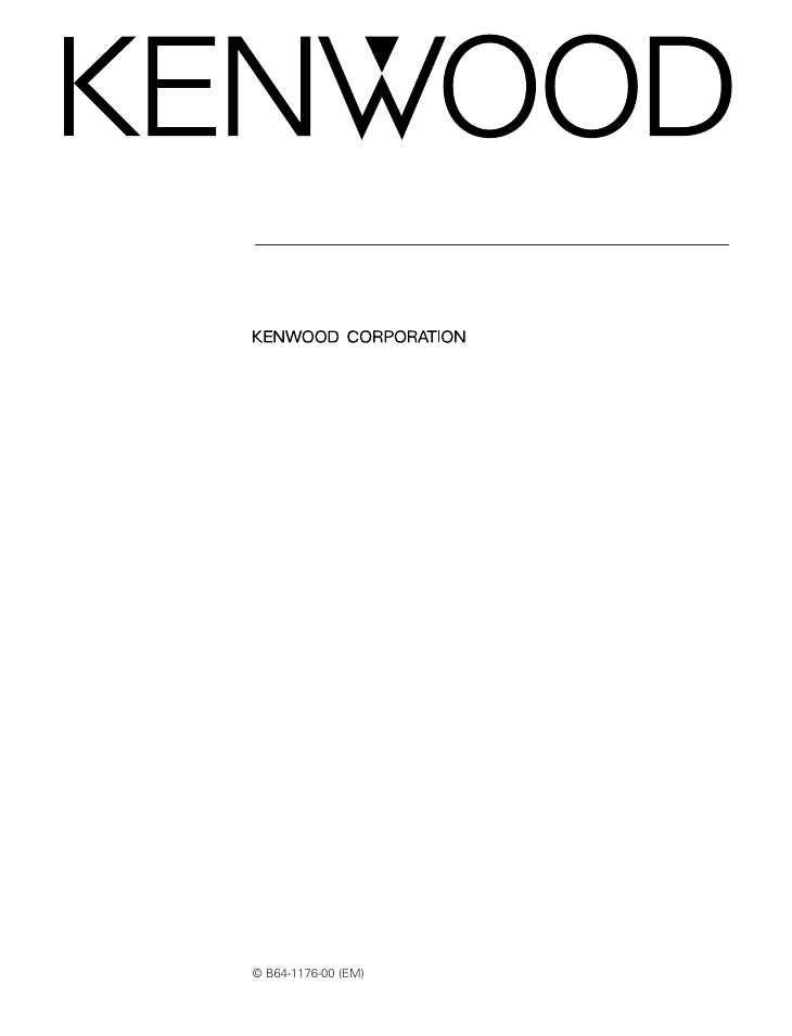 Kenwood KAC-746 User Manual | 9 pages