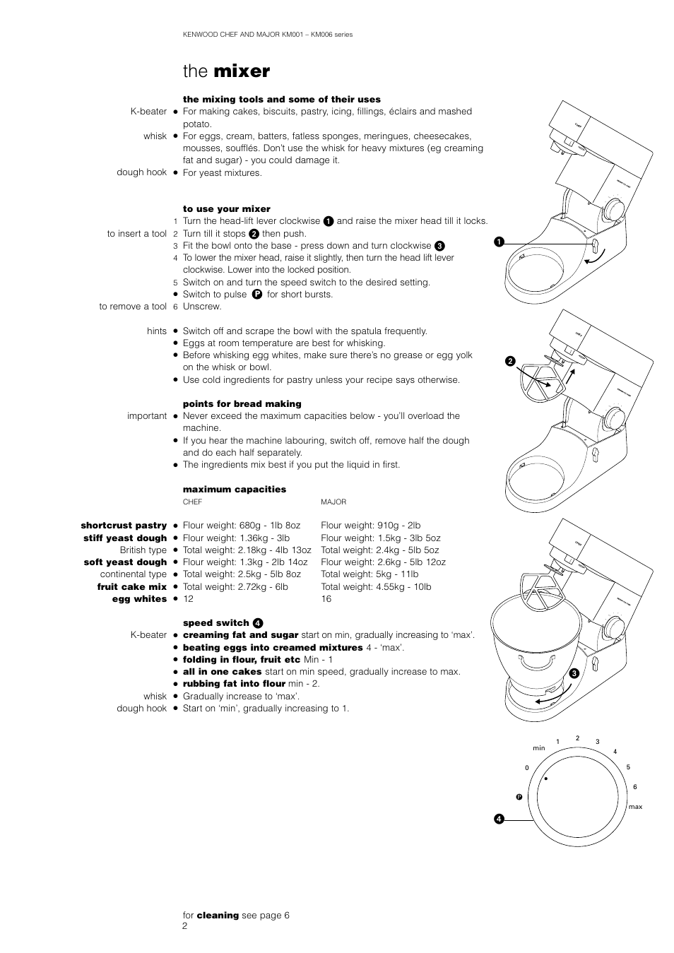 The mixer | Kenwood KM001 User Manual | Page 3 / 10