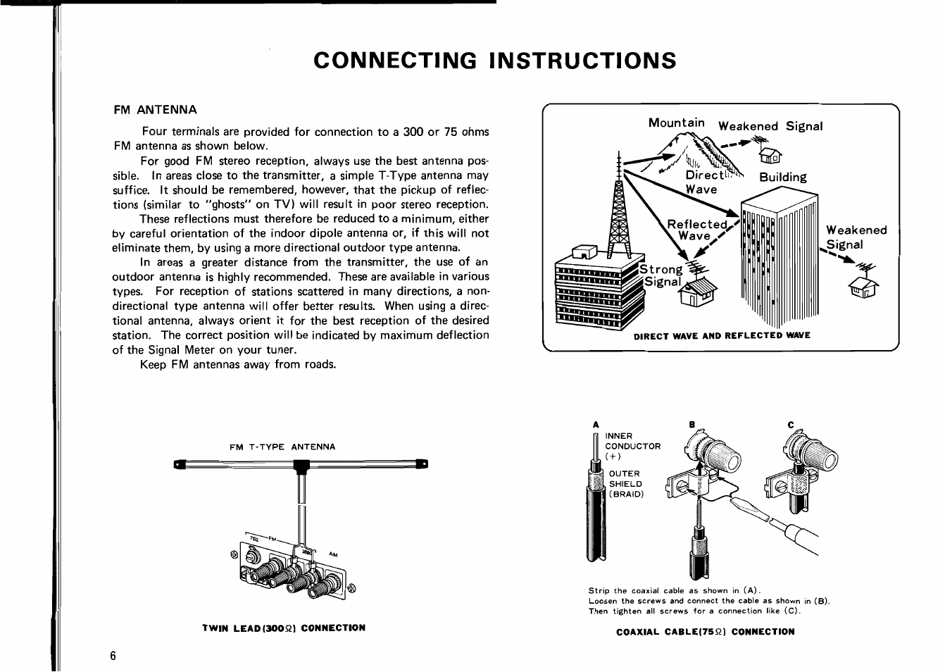Connecting instructions | Kenwood KT-8300 User Manual | Page 6 / 12