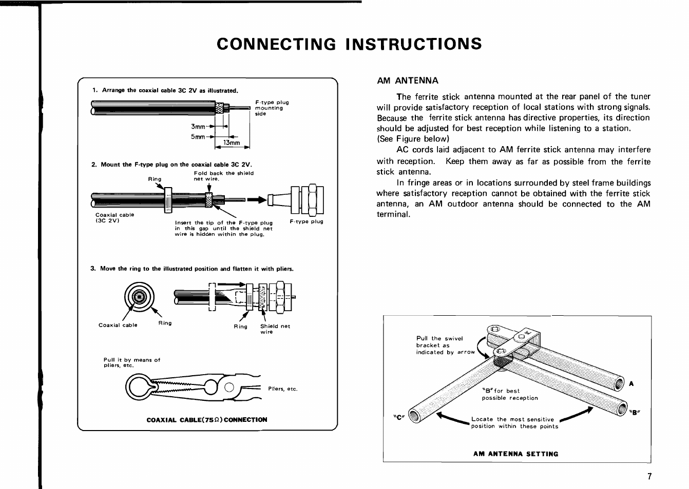 Connecting instructions | Kenwood KT-8300 User Manual | Page 7 / 12