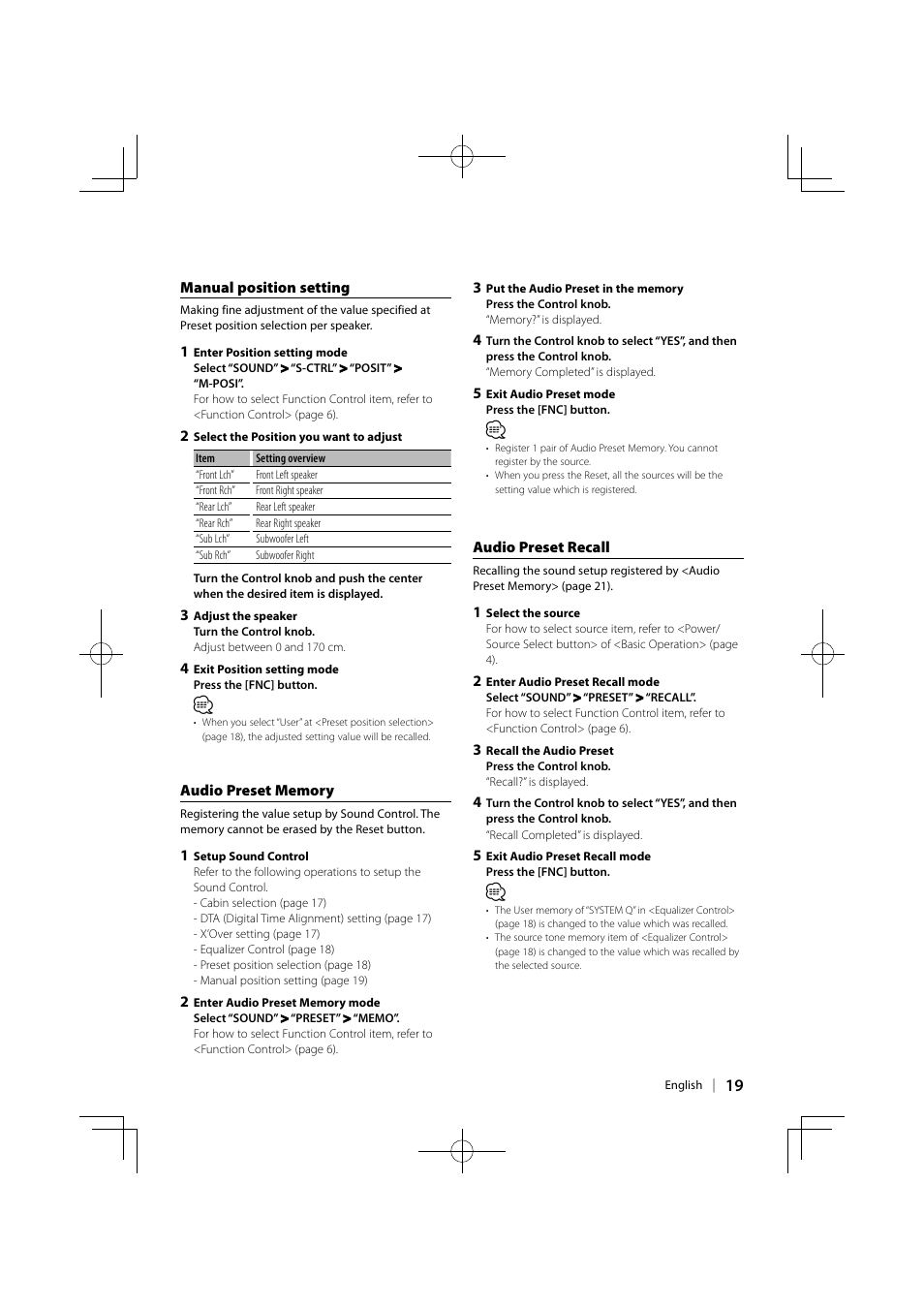 Kenwood DPX-MP6110U User Manual | Page 19 / 32