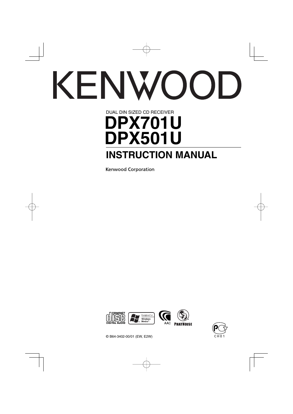 Kenwood DPX701U User Manual | 61 pages