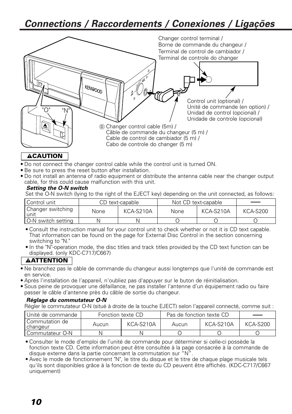 Kenwood KDC-C717 User Manual | Page 10 / 16