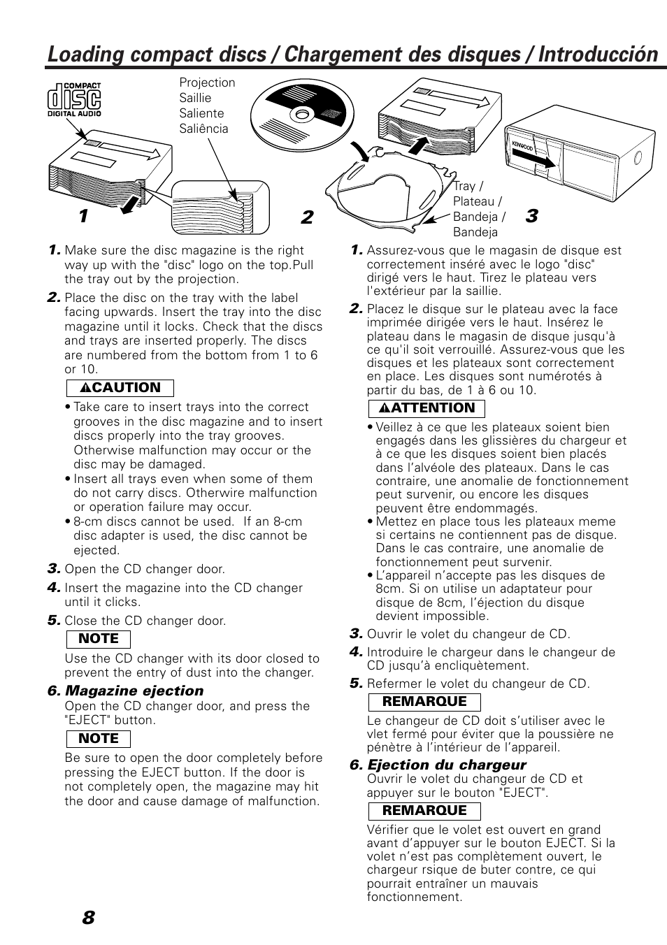 Kenwood KDC-C717 User Manual | Page 8 / 16