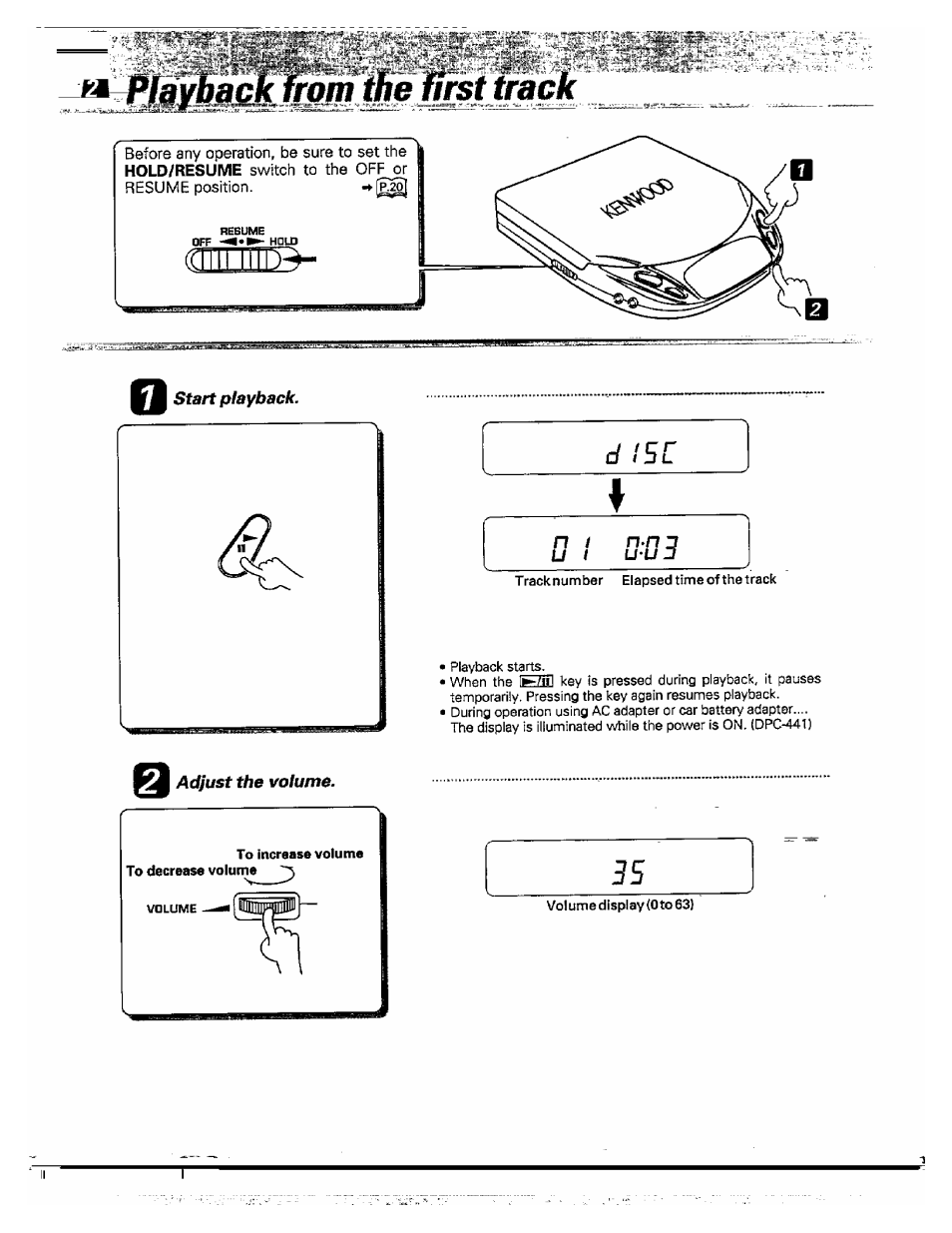 D i5c, K_ n / u | Kenwood DPC-341 User Manual | Page 12 / 28