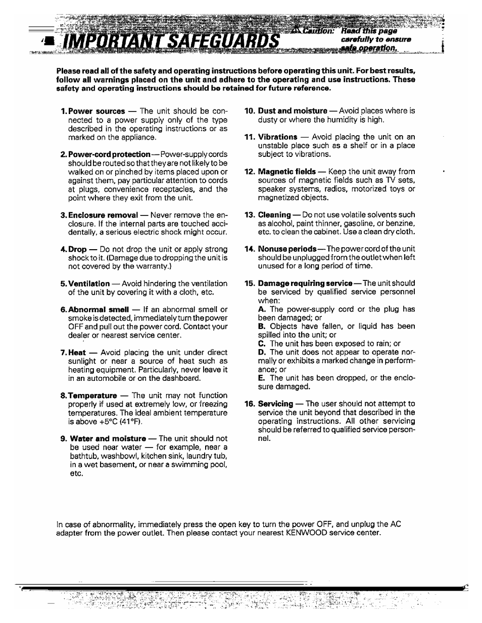 Kenwood DPC-341 User Manual | Page 4 / 28