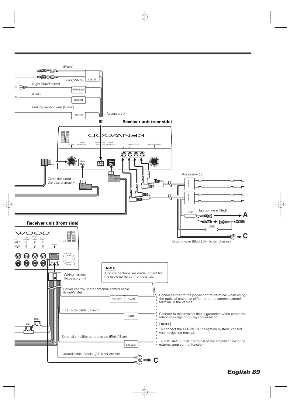 English 89 | Kenwood XXV-05V User Manual | Page 89 / 104