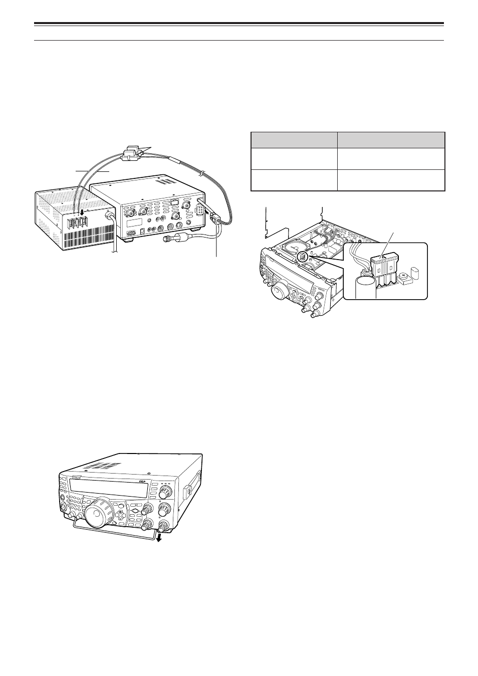 Dc power supply connection, Utilizing the bail (ts-2000(x) only), Replacing fuses | 1 installation | Kenwood TS-2000 User Manual | Page 10 / 150