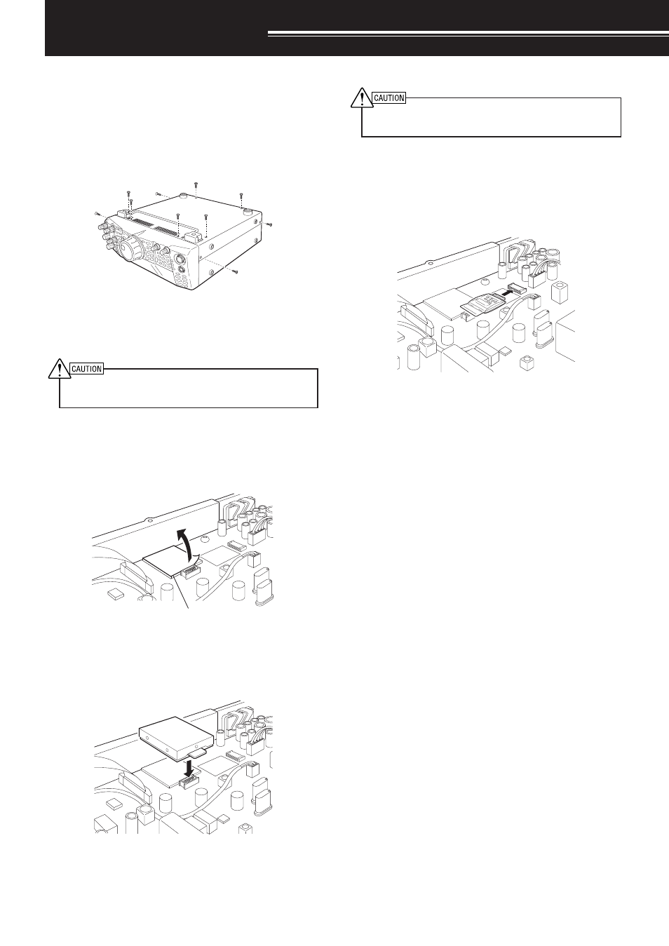 Installing options, Removing the bottom case, Dru-3a digital recording unit | Vs-3 voice synthesizer unit | Kenwood TS-2000 User Manual | Page 105 / 150