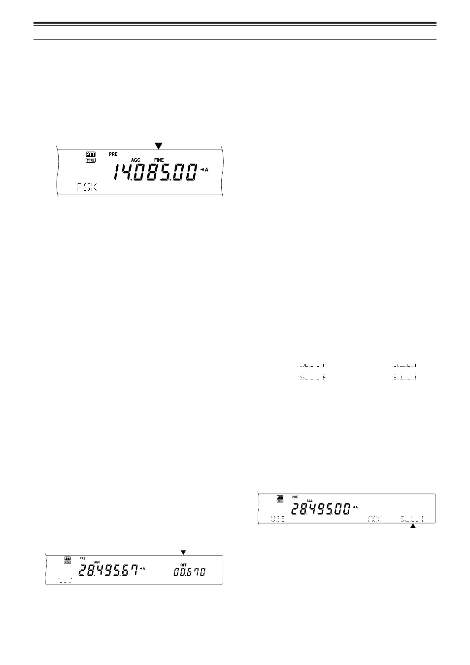 Fine tuning, Equalizing vfo frequencies (a=b), Rit (receive incremental tuning) | Agc (automatic gain control) | Kenwood TS-2000 User Manual | Page 46 / 150