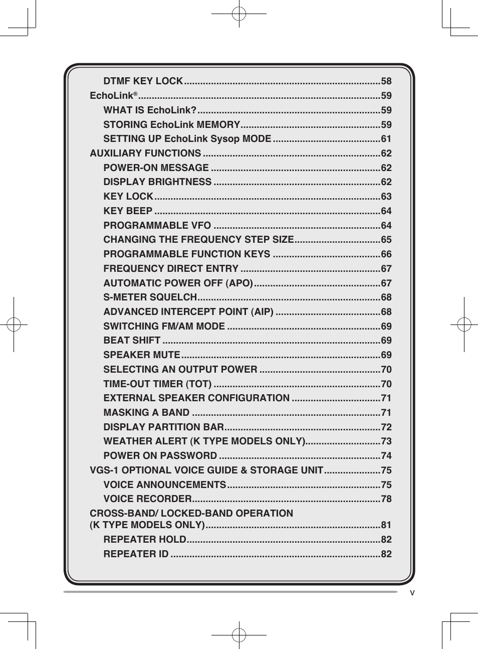 Kenwood TM-V71E User Manual | Page 7 / 107