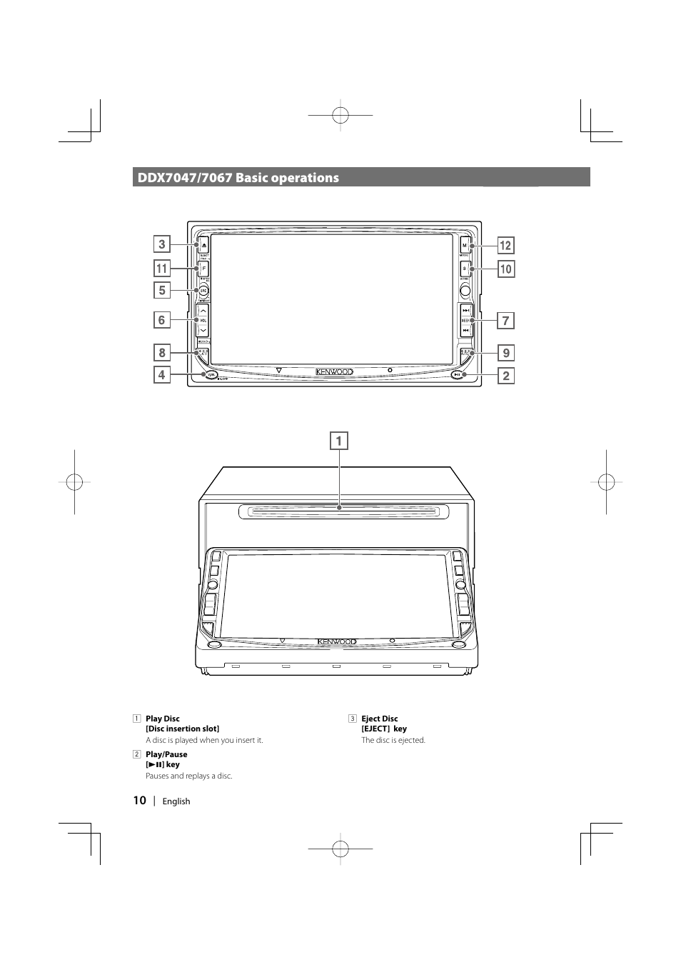 Kenwood DDX7037 User Manual | Page 10 / 76