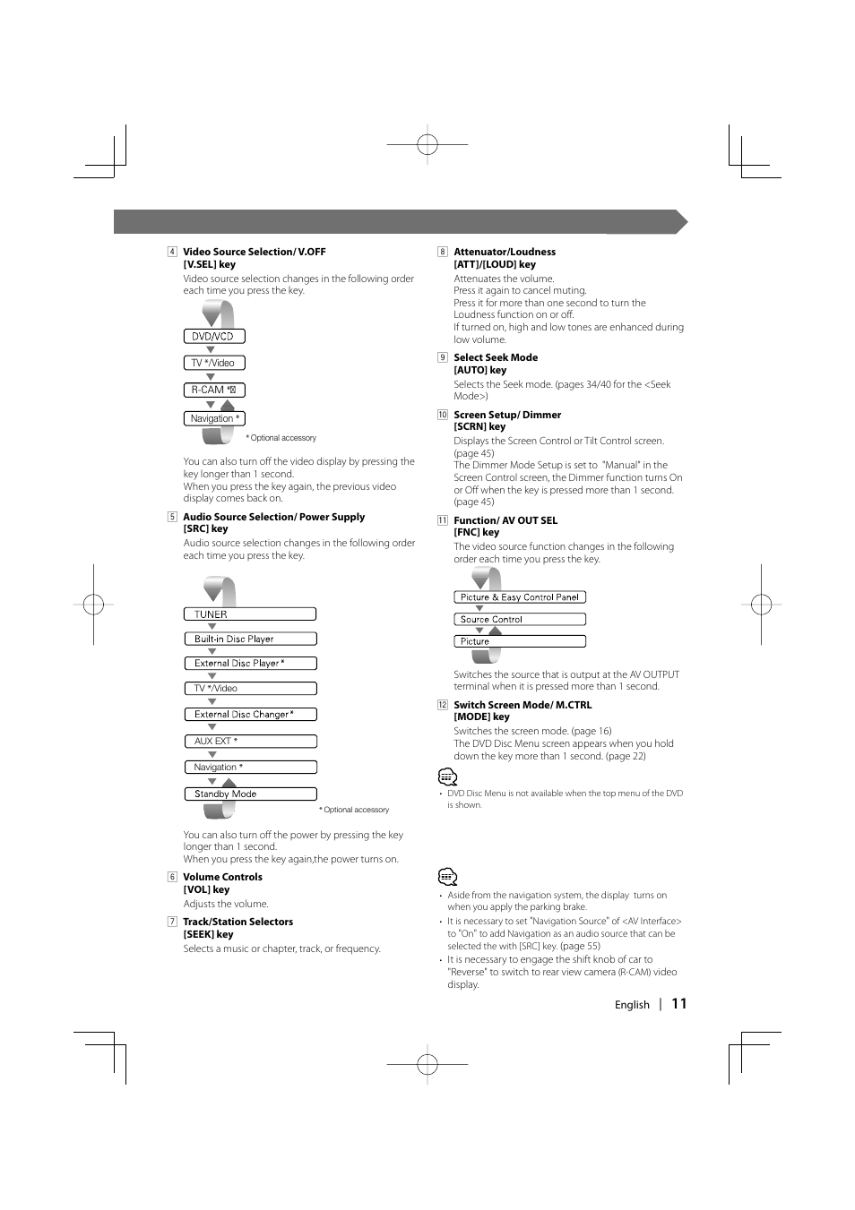 Kenwood DDX7037 User Manual | Page 11 / 76