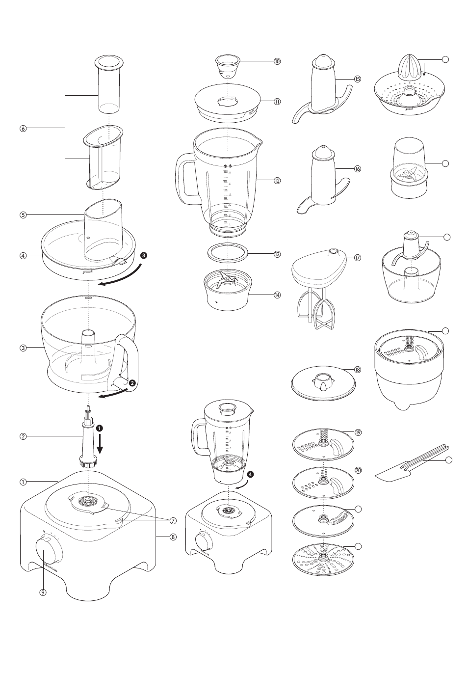 Kenwood FP710 User Manual | Page 4 / 58