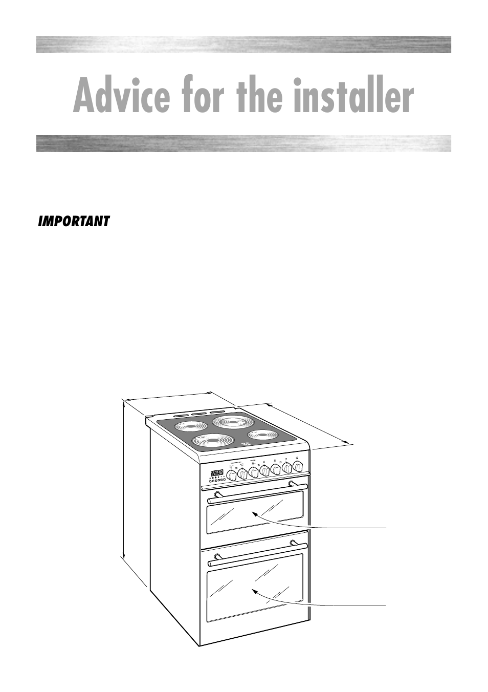 Advice for the installer, Important | Kenwood CK 280 User Manual | Page 26 / 32