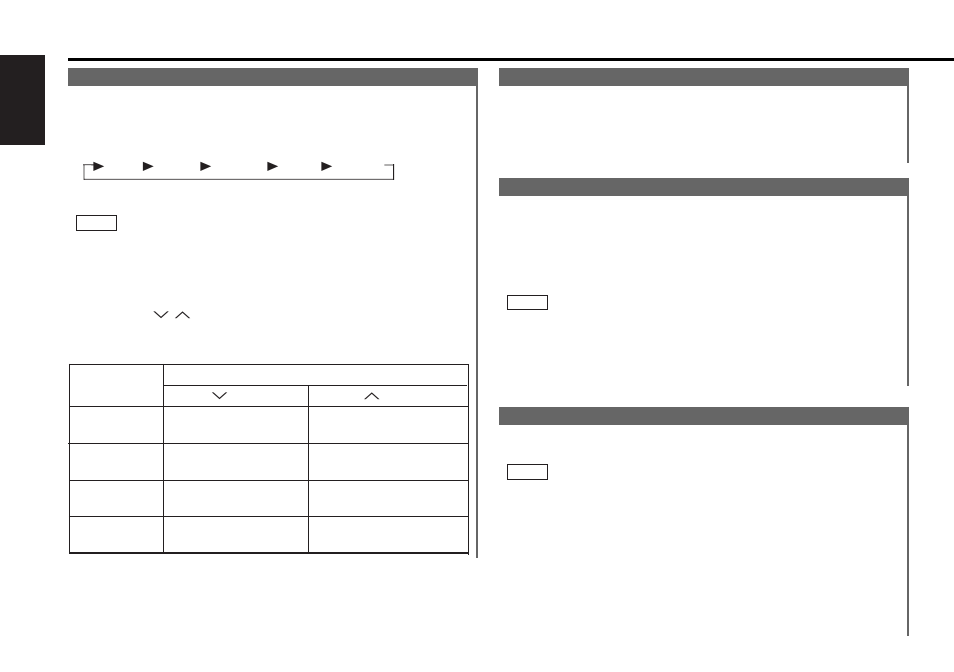 Audio control setting, Clock display, Adjusting time | Tel mute function, Other features, English | Kenwood KRC-459R User Manual | Page 24 / 34